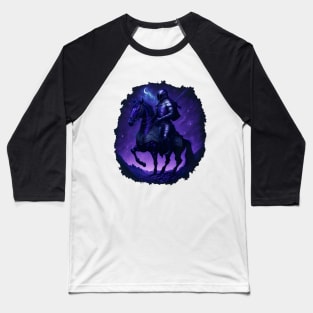 "Warrior of the Night: A Magical Warrior Embracing Splendor" Baseball T-Shirt